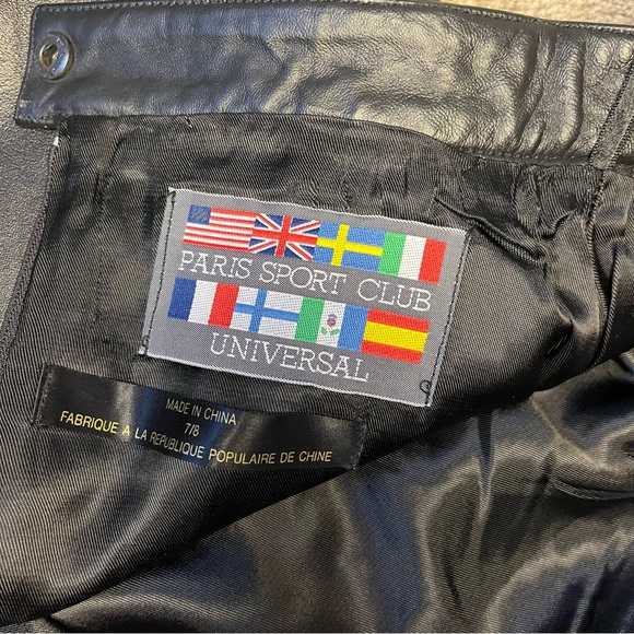 Vintage Paris Sport Club 100% leather skirt size xs - Picture 8 of 10
